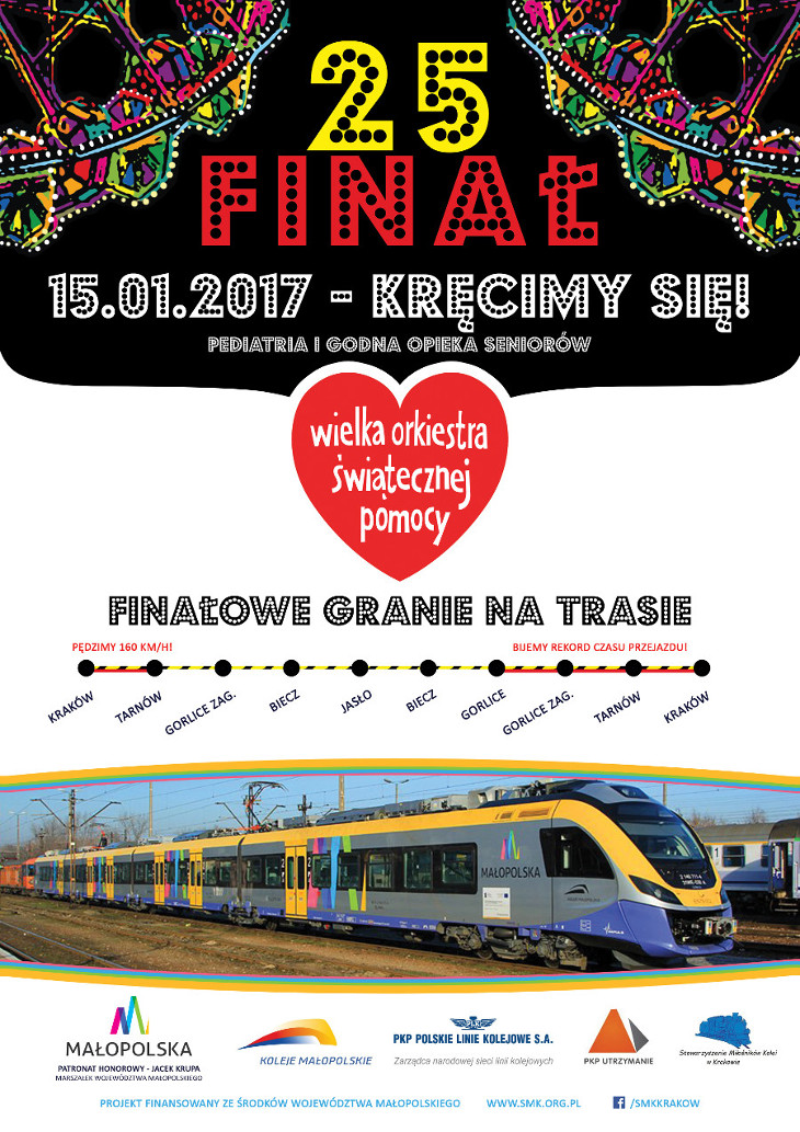 Specjalny pociąg WOŚP w Tuchowie