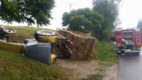 Wypadek traktora w Ryglicach