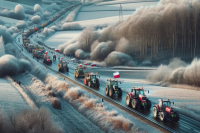 Rolnicy na drogach okolicy Tuchowa i Tarnowa: Protest przeciwko nowym wyzwaniom
